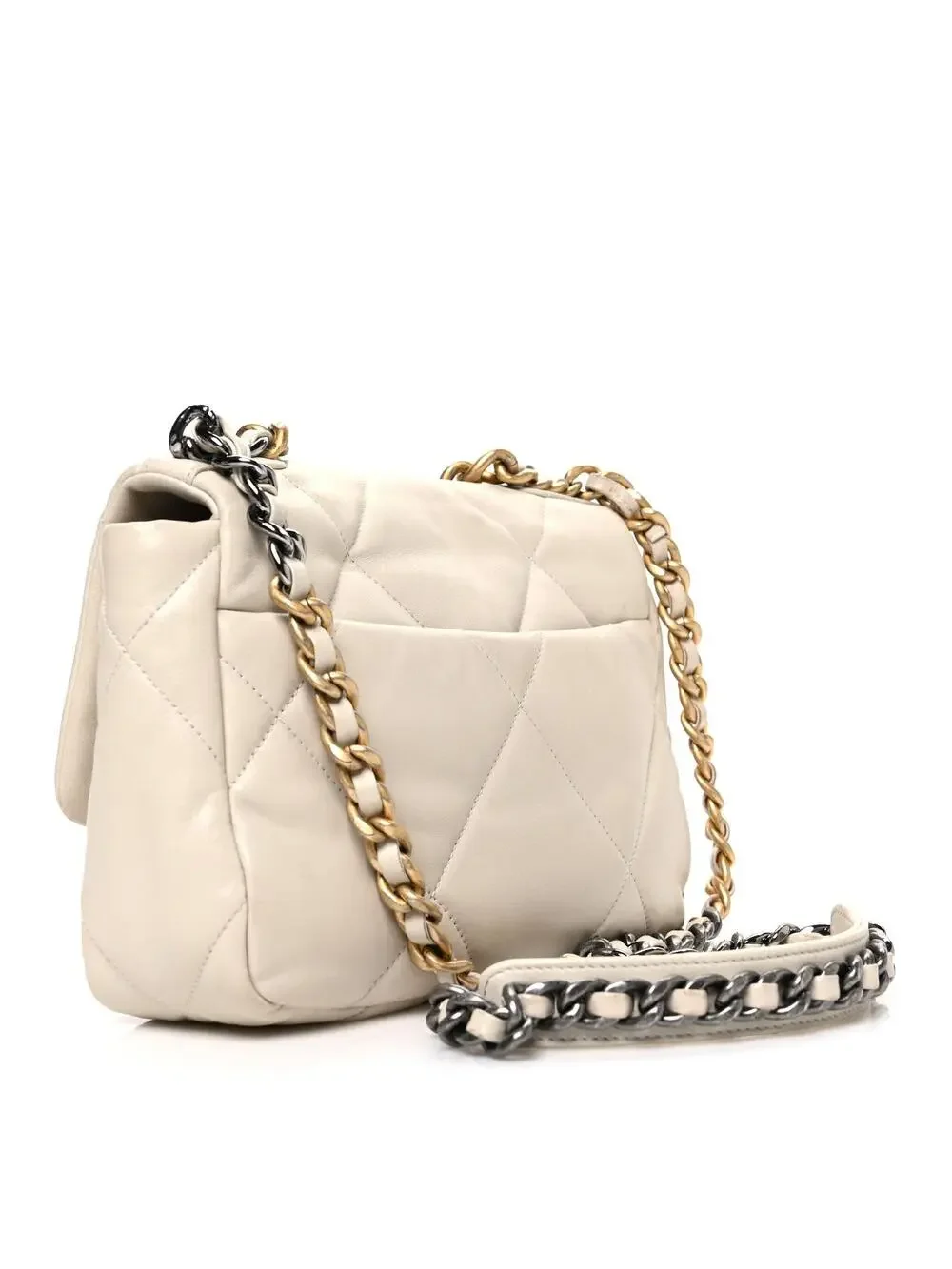 Goatskin Quilted Medium Chanel 19 Flap #300481C32B
